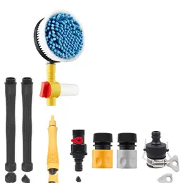 Product image of High-Pressure Car Wash Water Gun Hose Kit with Foam Pot and Cleaning Tools