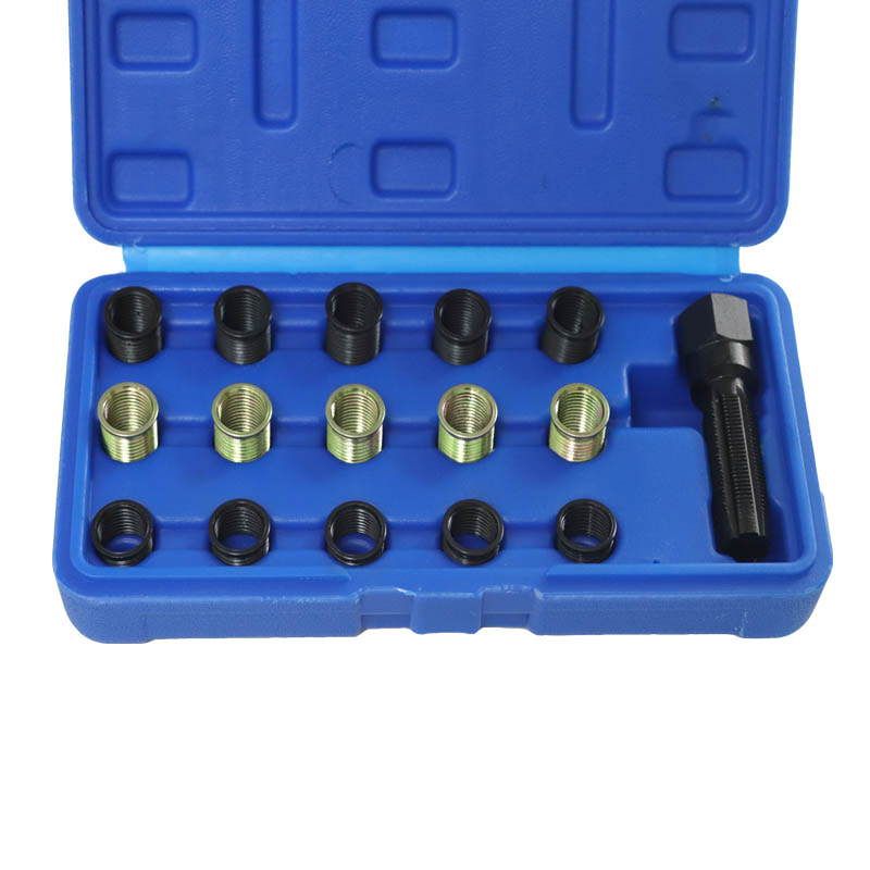 Main product image of 16-piece 14mm Spark Plug Thread Repair Tool Set