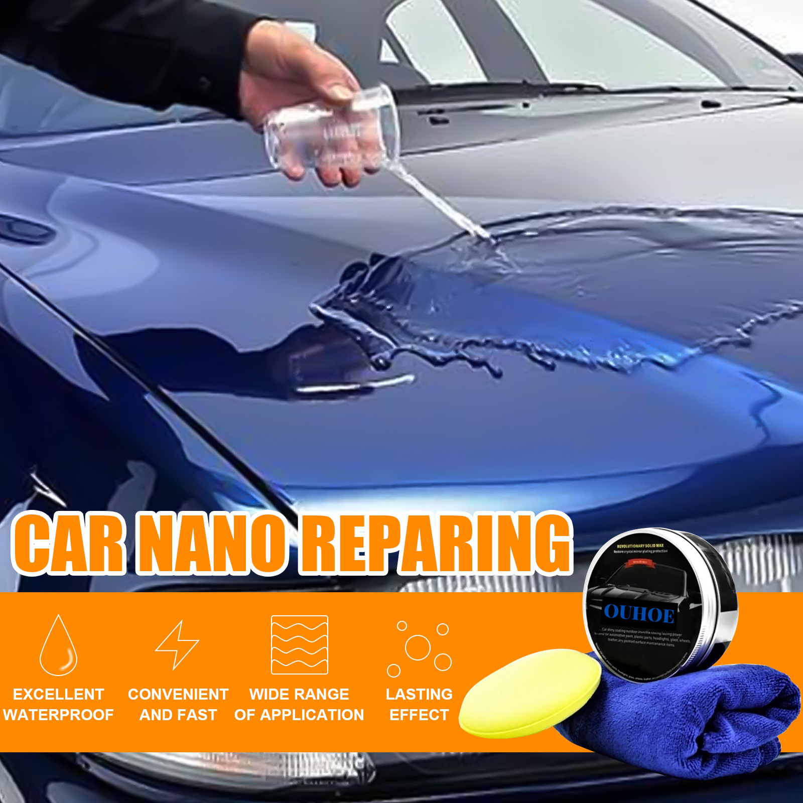 Main product image of Automotive Solid Wax, Waterproof and Antifouling