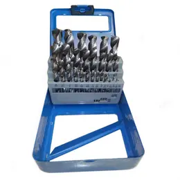 Product image of 25-Piece Twist Drill Bit Set for Wood, Thin Iron, Aluminum