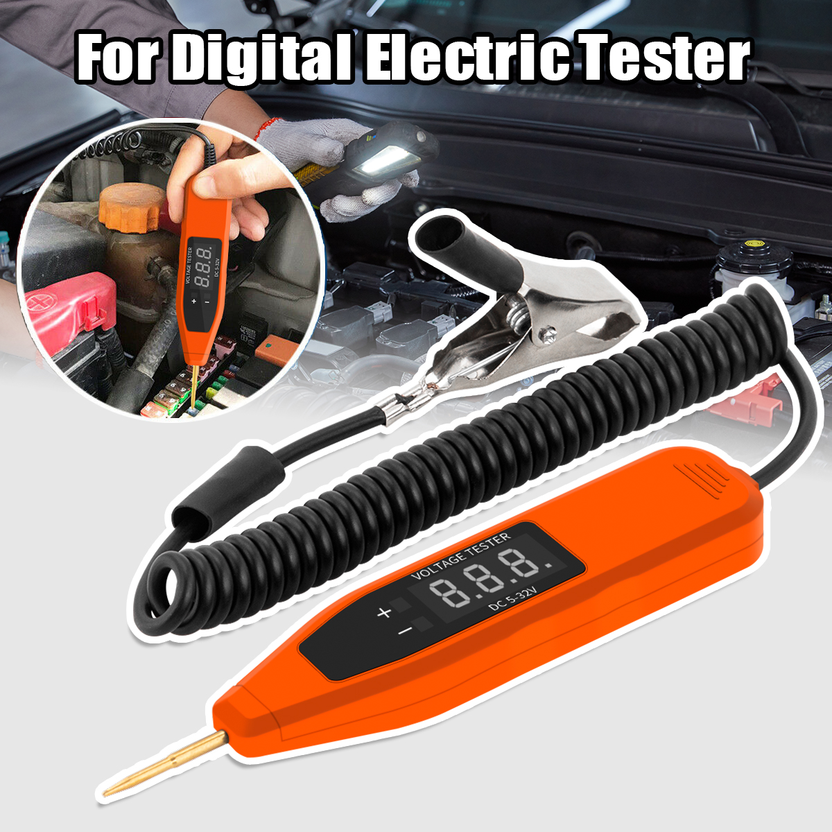 Main product image of Automotive Multi-function Line Detection Digital Display LED Circuit Tester