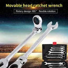 Product image of 12-Piece Dual-Purpose Ratchet Wrench Set for Automotive and General Repair
