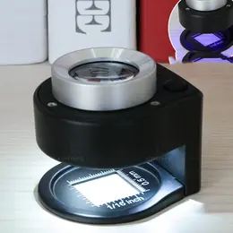 Product image of 30x Full Metal Magnifying Glass with 6 LED and UV Light, Scale