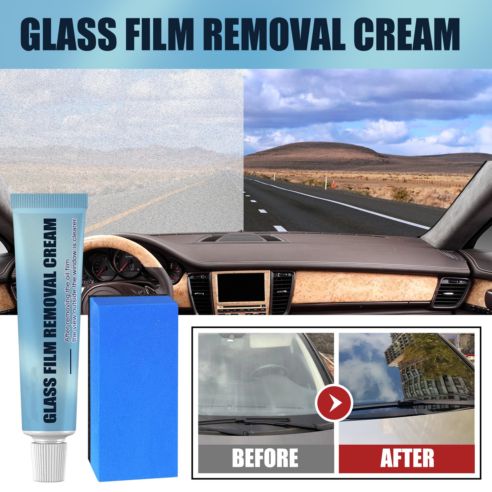 Main product image of Car Window and Windshield Decontamination Oil Film Remover