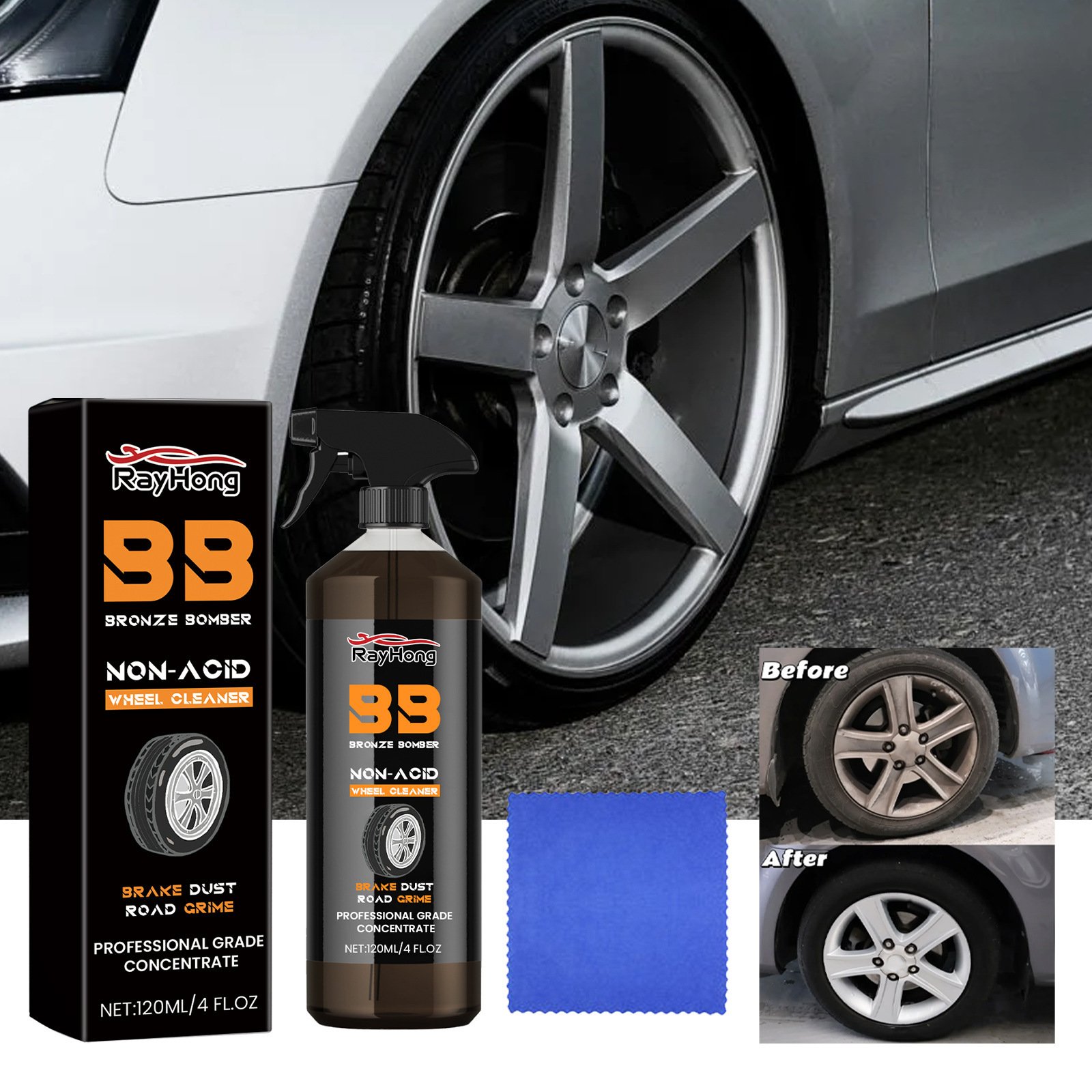 Main product image of Automotive Tire Cleaner for Vehicle Maintenance