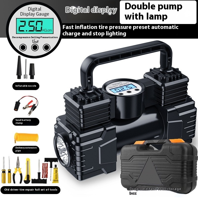 Main product image of Portable Automotive Tire Inflator Pump for Vehicle Maintenance