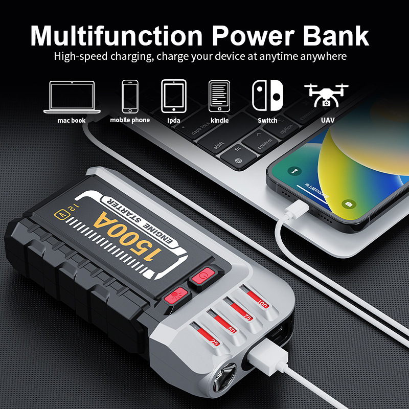 Main product image of Portable Emergency Automotive Jump Starter Power Supply