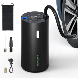Product image of AMPBANK AT004 Portable Tire Pump, Pressure Gauge, LED Screen, for Vehicles & Balls