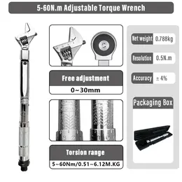 Product image of Convertible Head Torque Wrench, Model SN-2060K