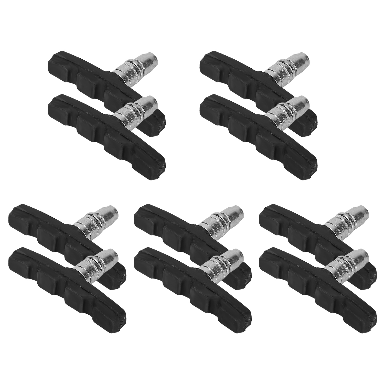 Main product image of 5 Pairs 70mm Bicycle V-Brake Pads with Hex Nuts and Spacers