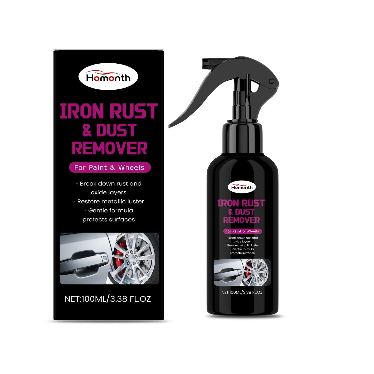 Main product image of Automotive Wheel Hub Rust Removal Spray for Maintenance