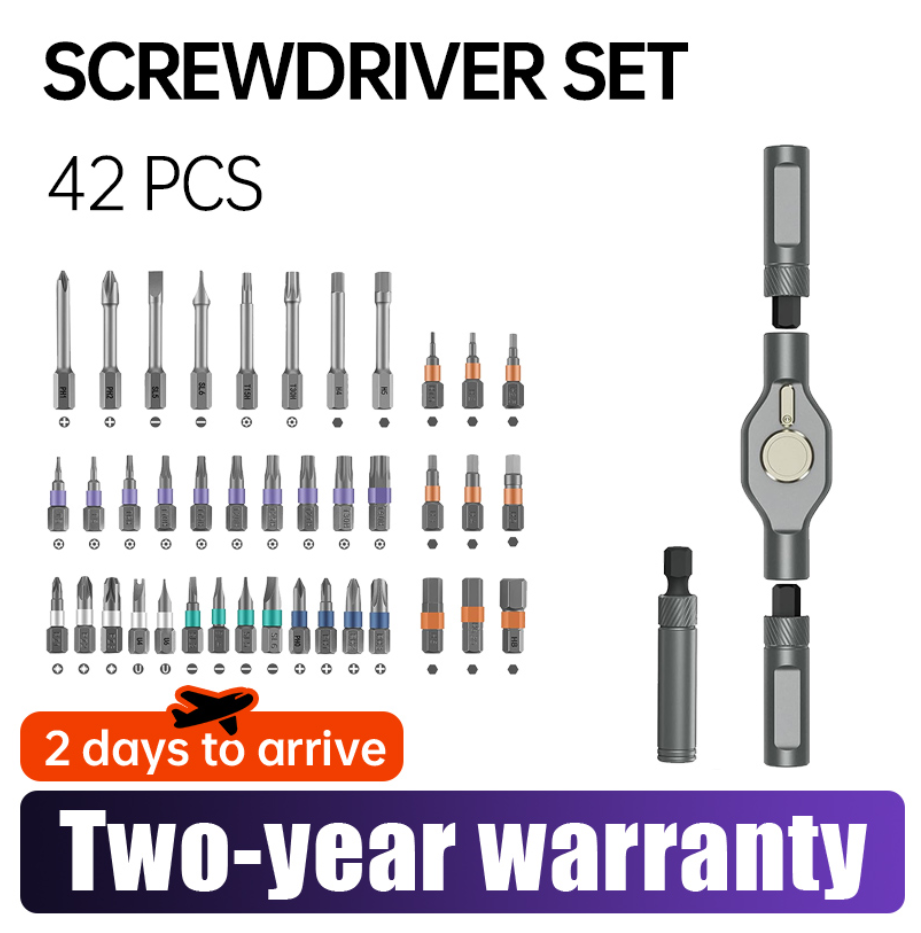 Main product image of 42-Piece Magnetic Screwdriver Set with Assorted Tips