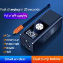 Main product image of Wireless Portable Car Tire Inflator with Digital Display and Wireless Charging