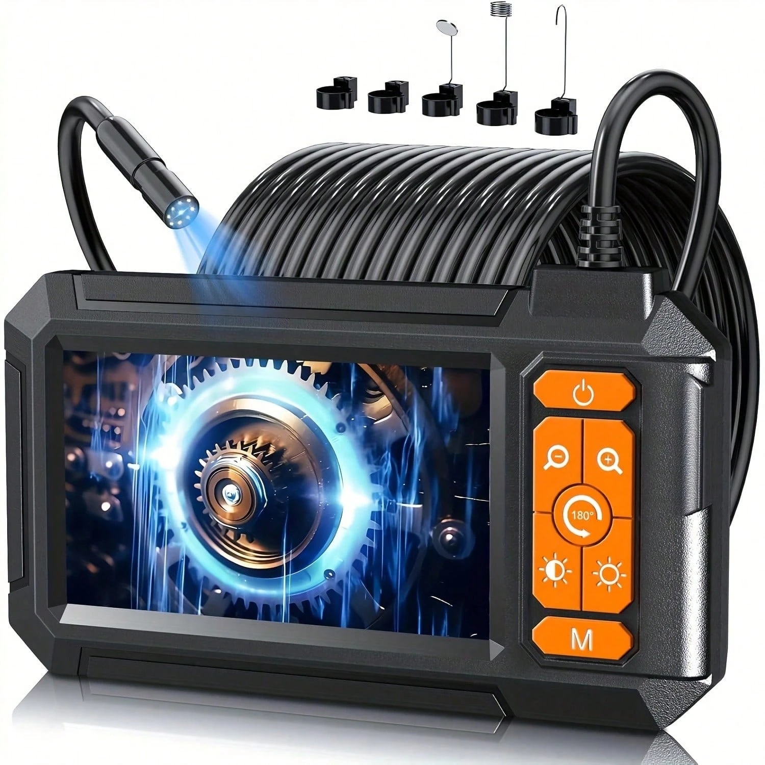 Main product image of 4.3-inch Industrial Endoscope 8mm HD Digital Inspection Camera IP67 Battery-Powered