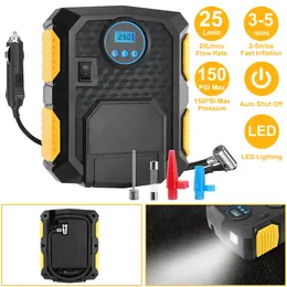 Product image of 12V DC 120W 150PSI Electric Tire Inflator with LCD, 25L/min