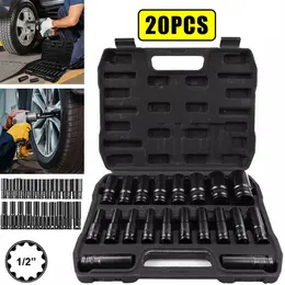 Product image of 20-piece Deep Impact Socket Set, 1/2-inch Drive, Metric 8-32mm