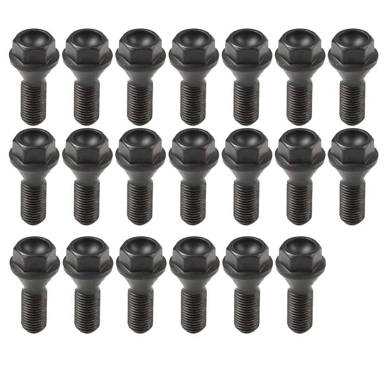 Main product image of 20-Pack M12x1.5mm Wheel Lug Nuts for BMW E46 E90 E39 E60 E53, PN 36136781150