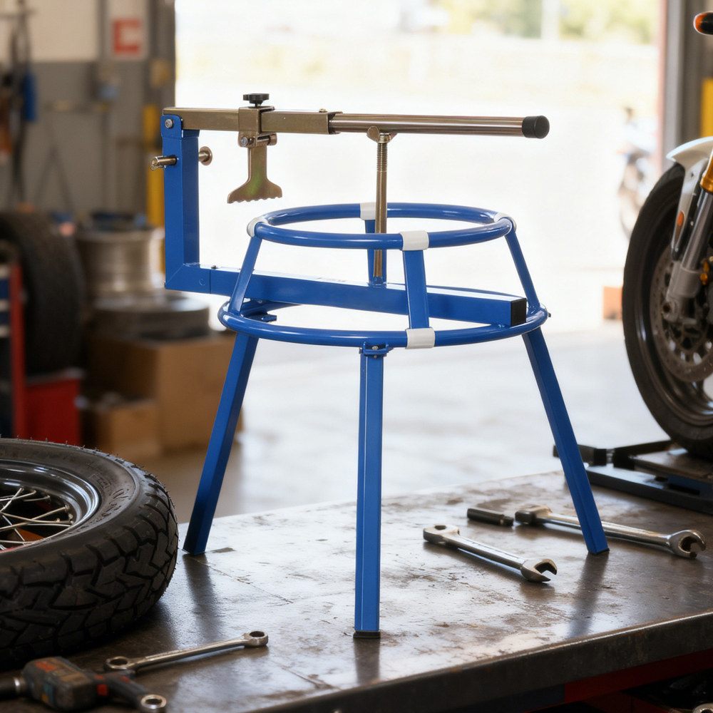 Main product image of Motorcycle Tire Changing Stand, Steel, Adjustable Bead Popper, 16-24 Inch