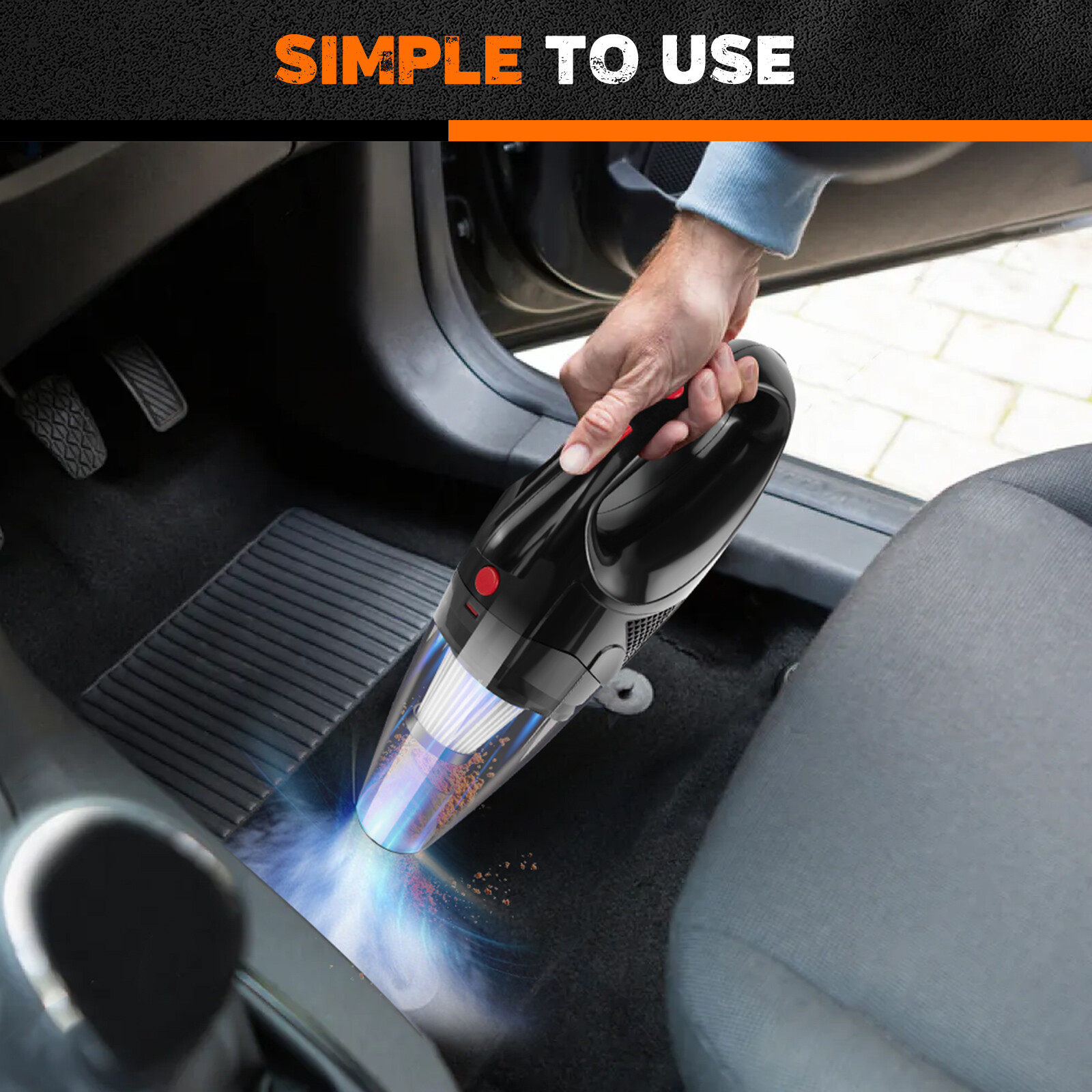 Main product image of Handheld Cordless Car Vacuum Cleaner, USB Rechargeable
