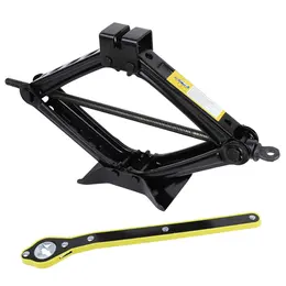 Product image of 3-Ton Scissor Jack Kit with Ratchet Wrench and Drill Adapter, 3000 kg, Max 45 cm