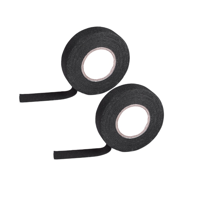 Main product image of 2pc Automotive Wiring Harness Tape, 15mm x 15m, Black Cloth