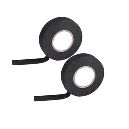 Product image of 2pc Automotive Wiring Harness Tape, 15mm x 15m, Black Cloth