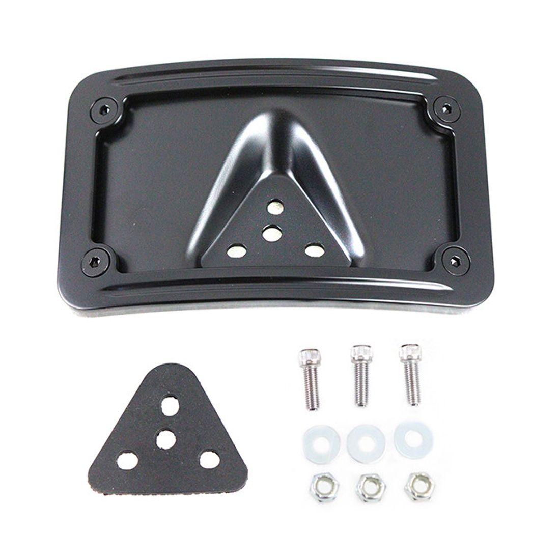Main product image of Black Curved Laydown Style License Plate Bracket