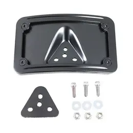 Product image of Black Curved Laydown Style License Plate Bracket