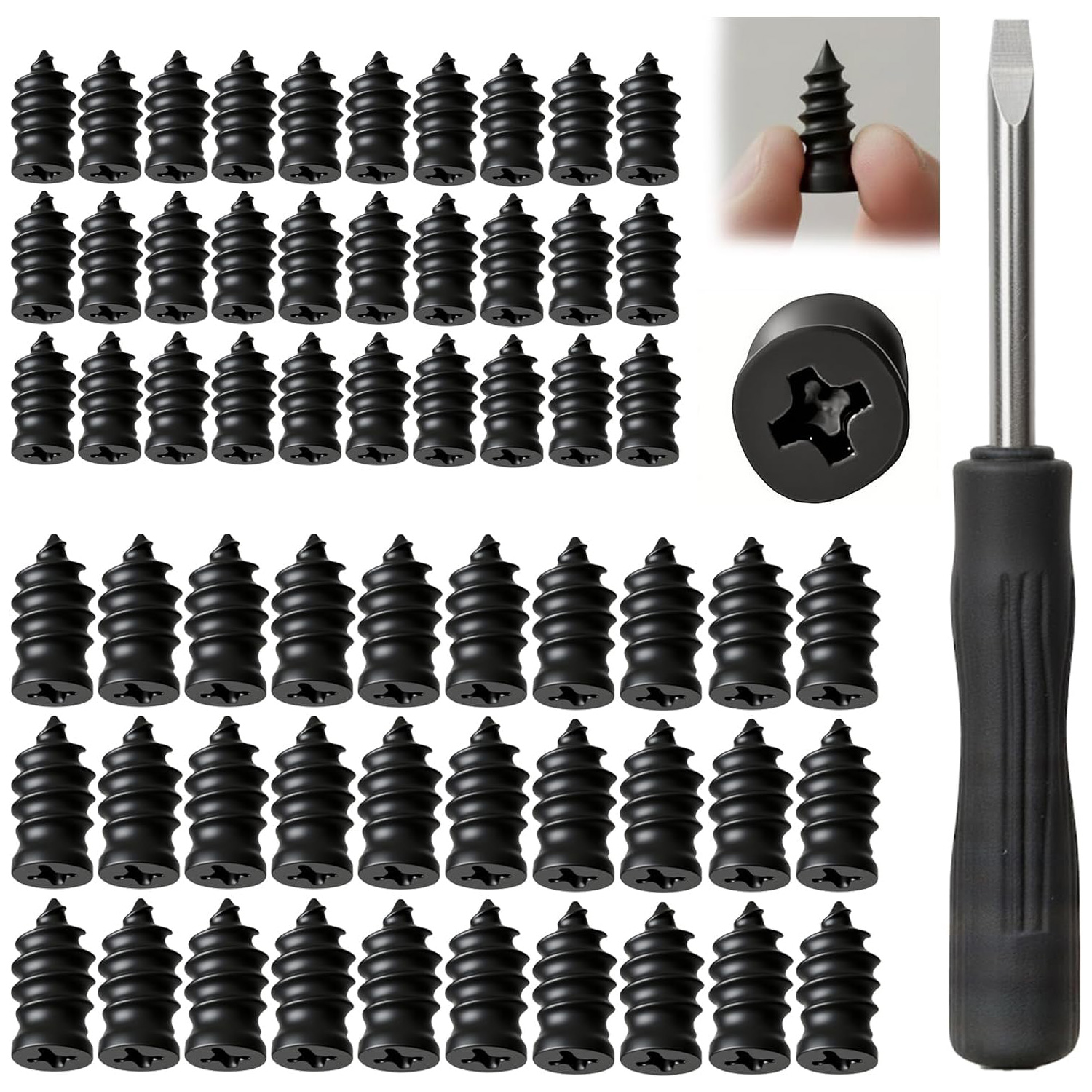 Main product image of 60-Piece Tire Repair Rubber Nail Kit for Auto, Motorcycle, Truck, Tractor