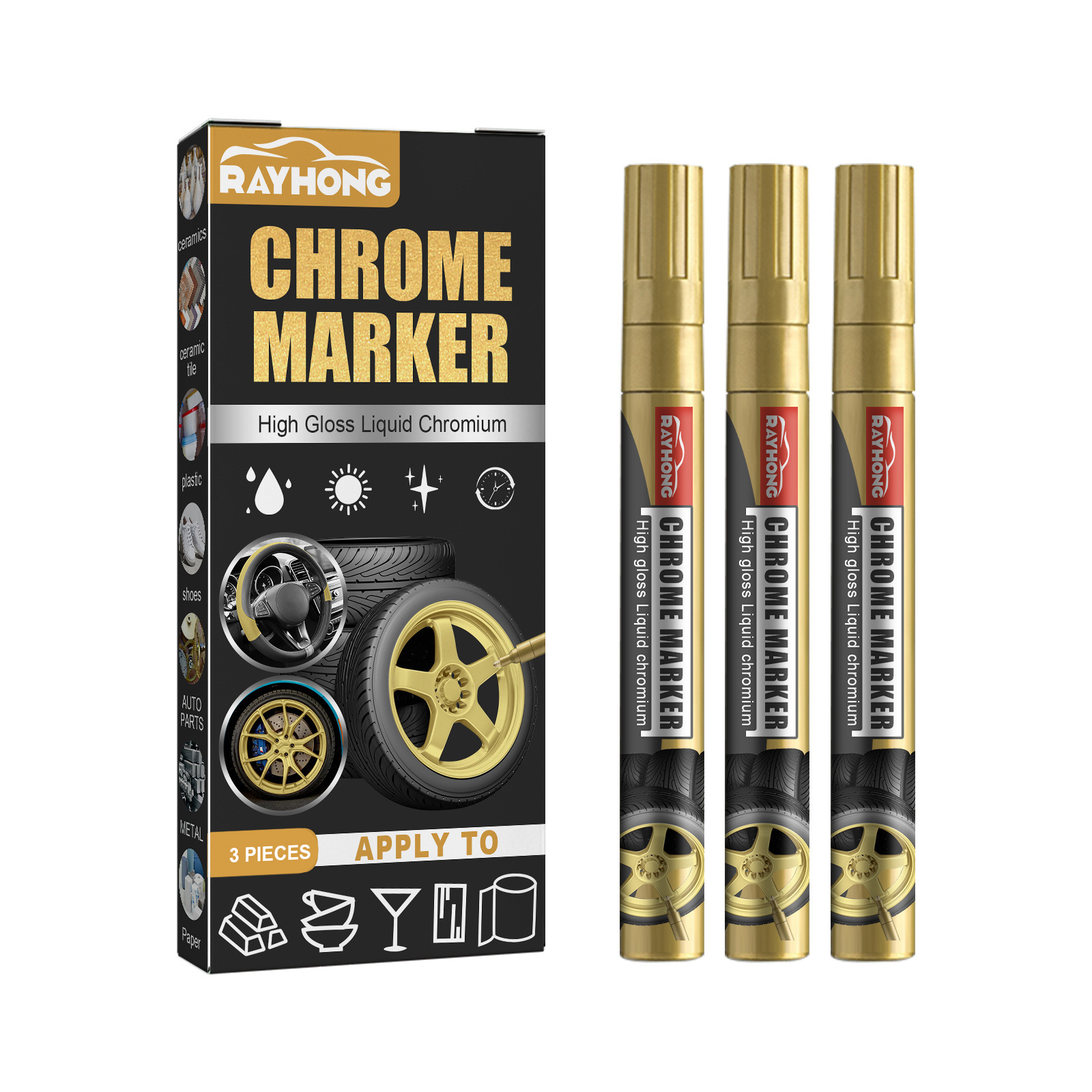 Main product image of Rayhong Car Tire Paint Pen for Custom Coloring