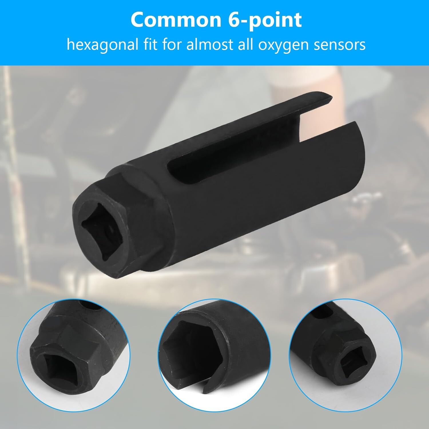 Main product image of 1/2 inch Drive 22mm Oxygen Sensor Open Socket Wrench