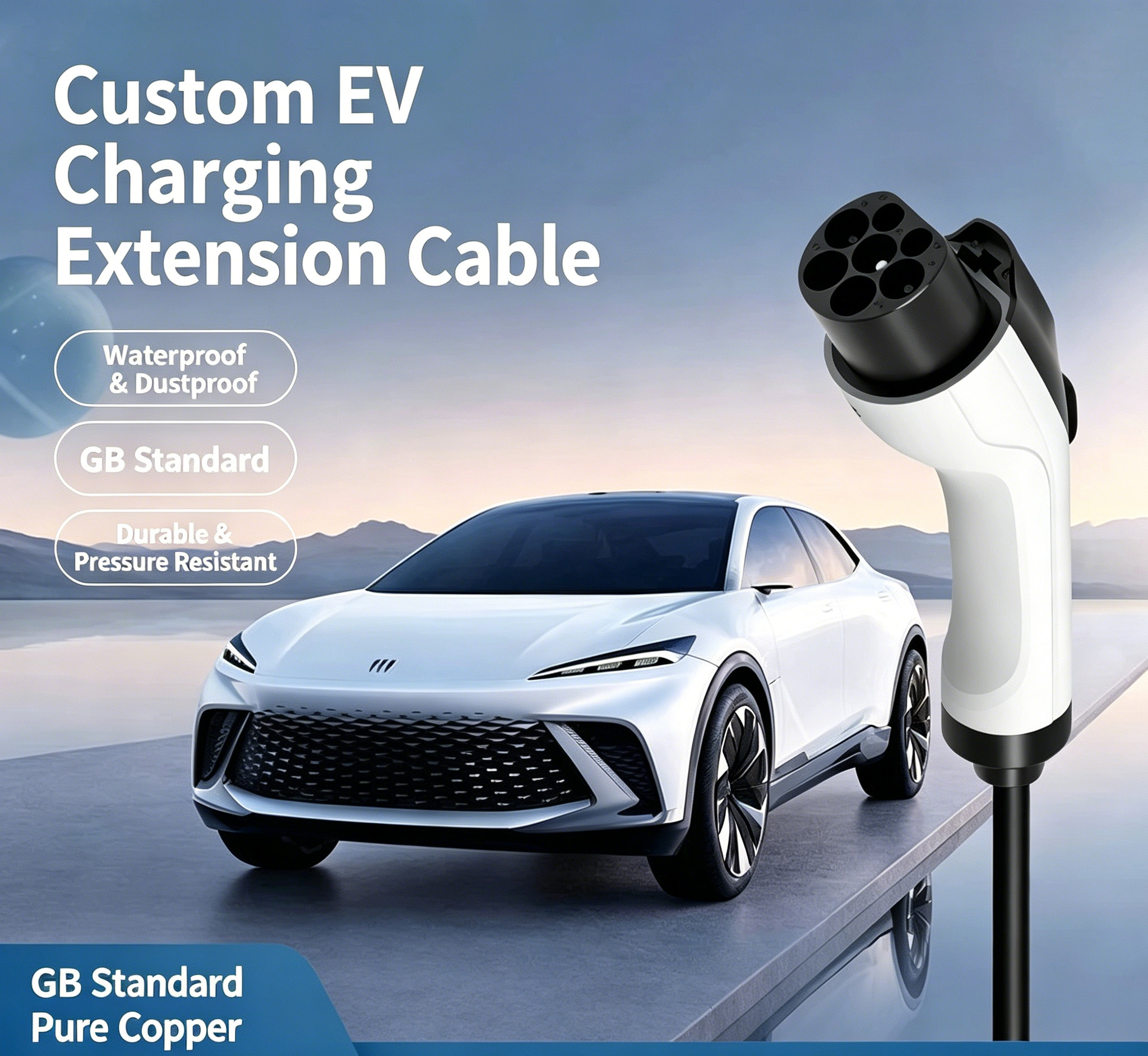 Main product image of 7KW AC Portable EV Charging Cable Extension Cord