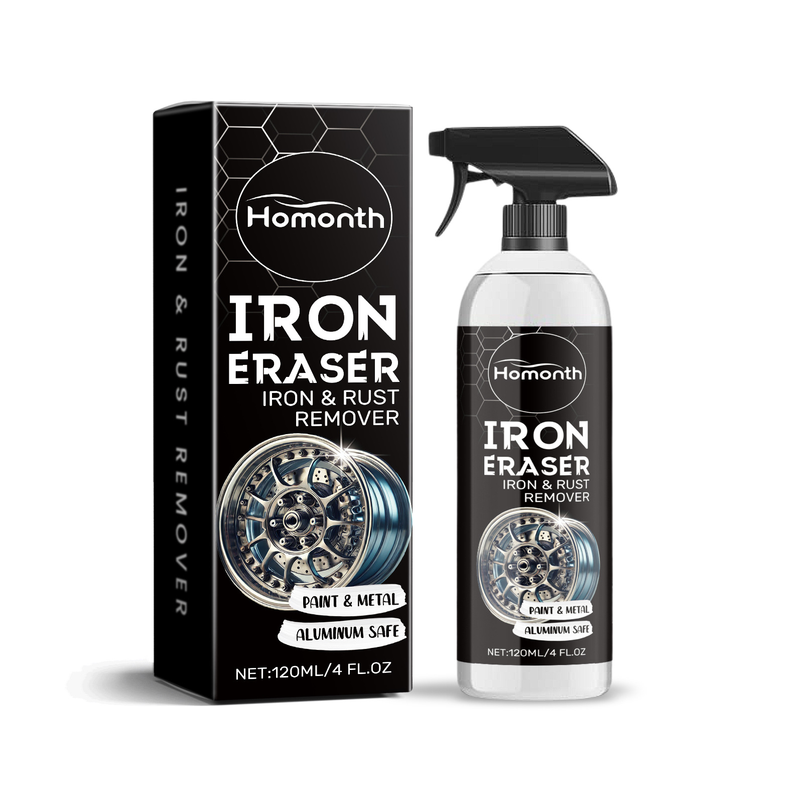 Main product image of Homonth Car Rust Remover and Cleaner for Automotive Surfaces and Tires