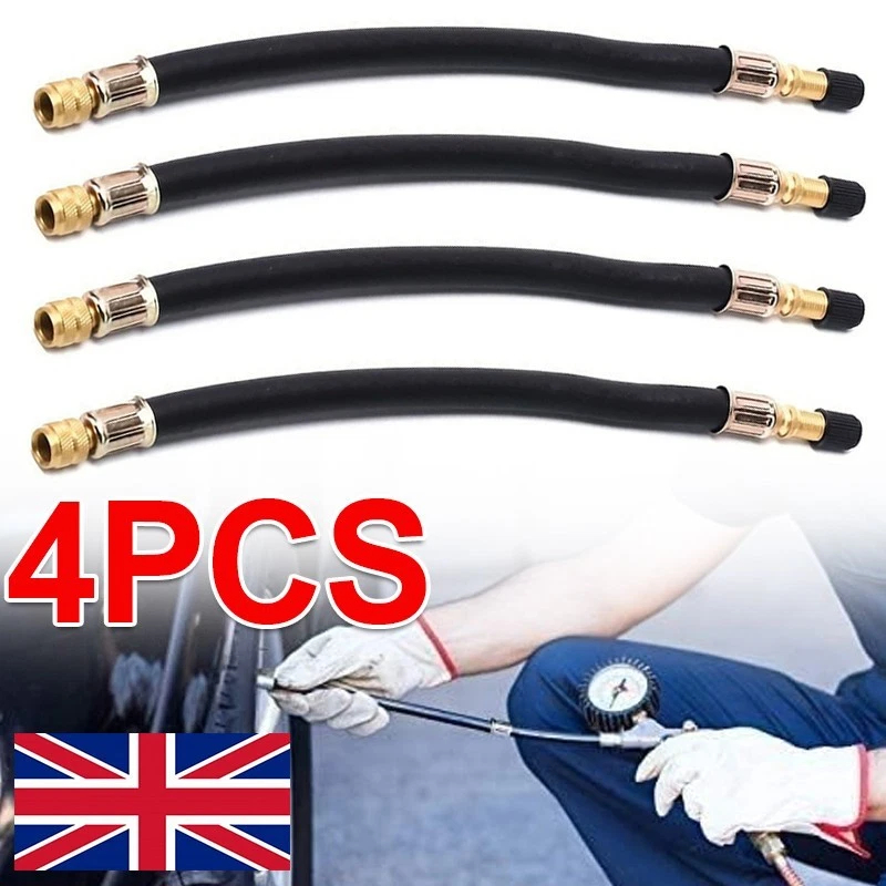 Main product image of 210mm Flexible Rubber Valve Extension, 4-Pack, for Vehicles