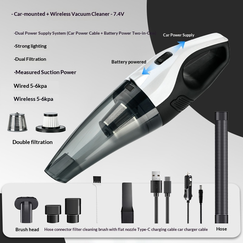 Main product image of Cordless Handheld Wet/Dry Car Vacuum with Lighting
