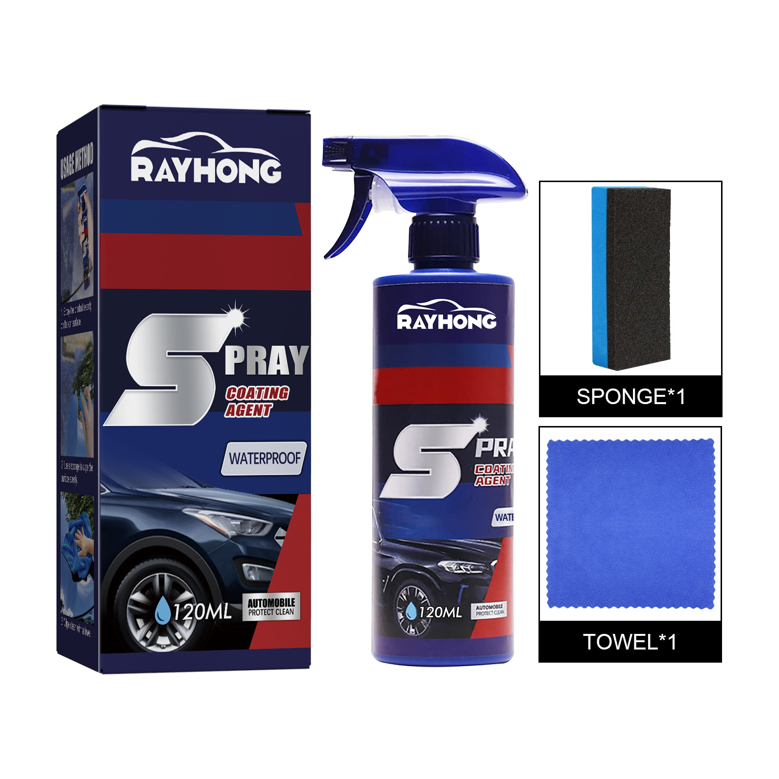 Main product image of Rayhong Automotive Nano Coating Spray, Paint Protection & Stain Removal