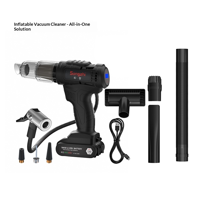 Main product image of Cordless Handheld Car Vacuum and Tire Inflator with LED Light