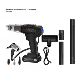 Product image of Cordless Handheld Car Vacuum and Tire Inflator with LED Light