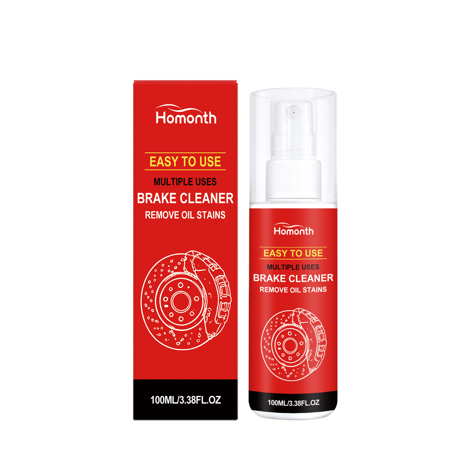 Main product image of HOMONTH Automotive Brake Cleaner for Disc Cleaning and Stain Removal