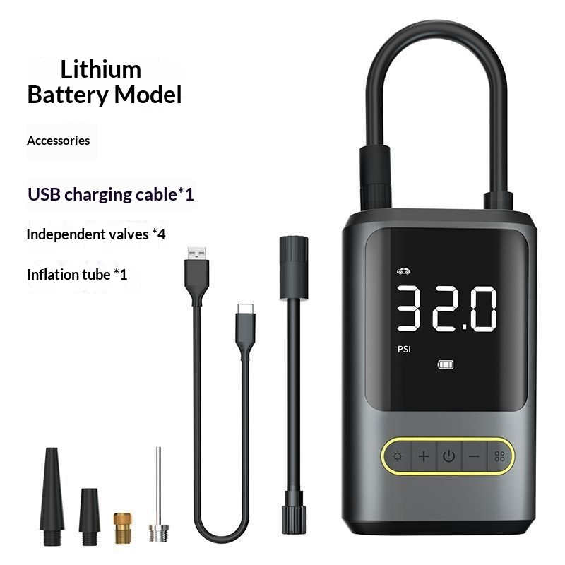 Main product image of Cordless Handheld Rechargeable Tire Inflator with Digital Display
