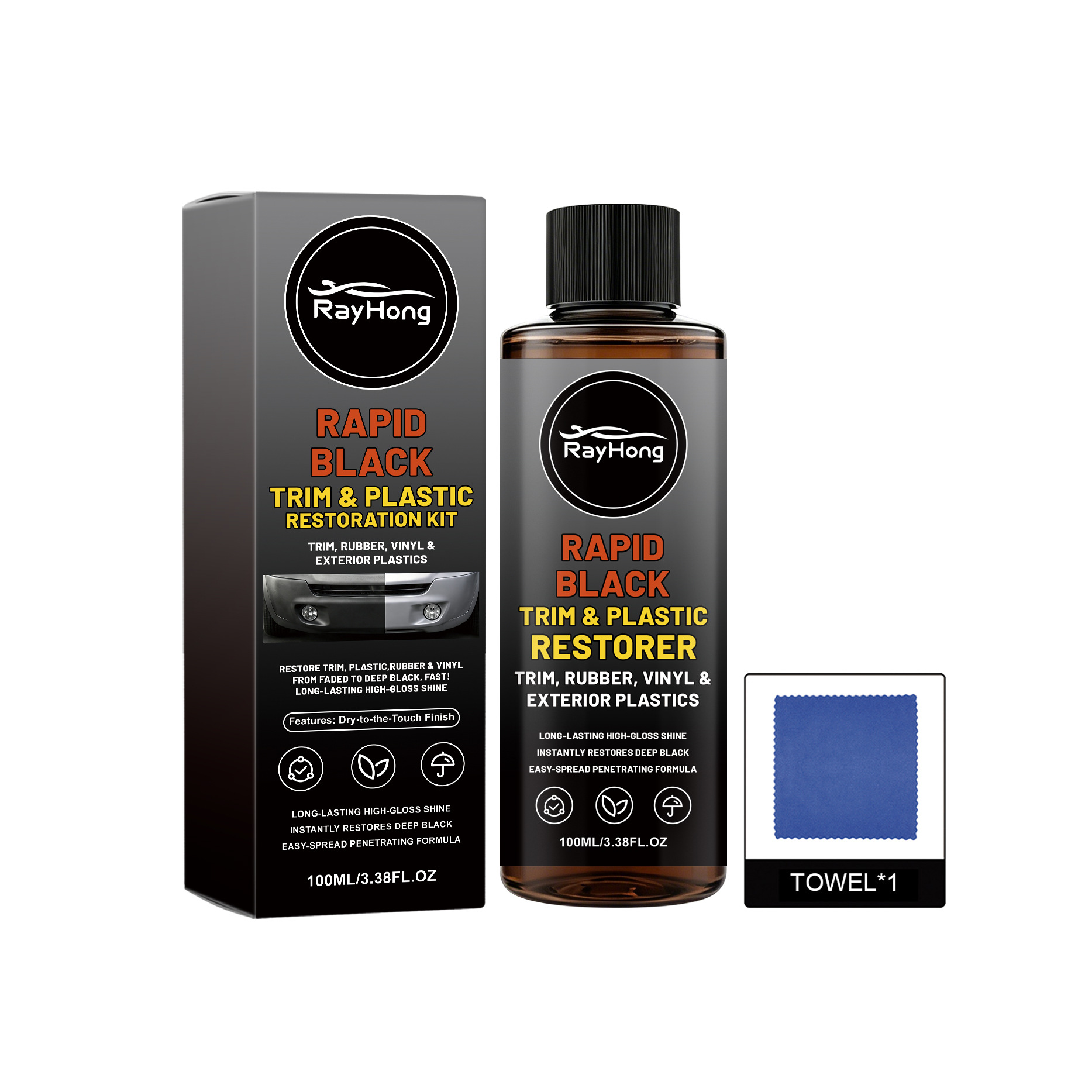 Main product image of RAYHONG Automotive Trim and Plastic Care Product for Exterior Surfaces