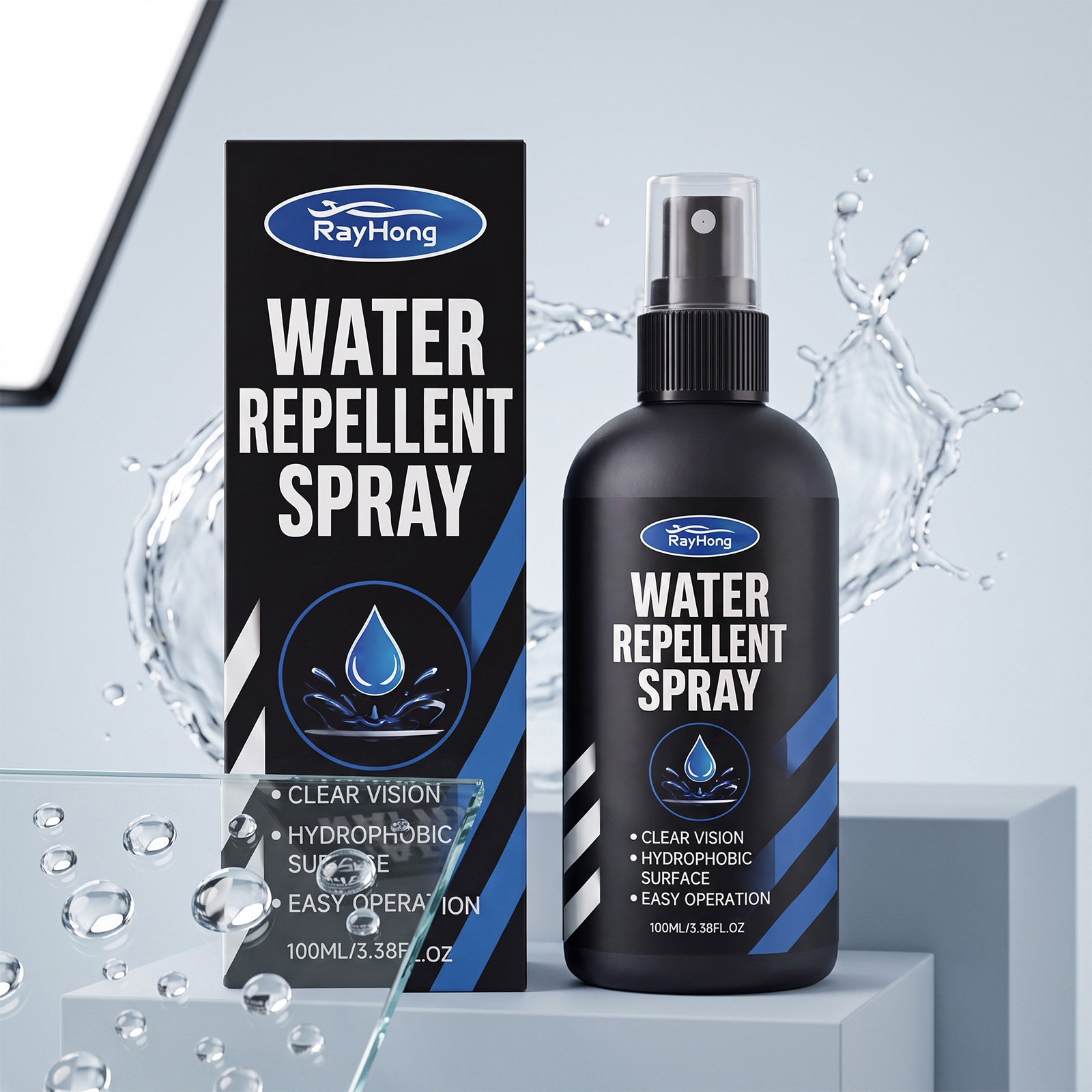 Main product image of Automotive Glass Oil Film Remover, Polishing, and Waterproofing Spray