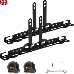 Product image of Automotive 2-Piece DIY Toe Alignment Tool Plate Kit with Tapes, Black