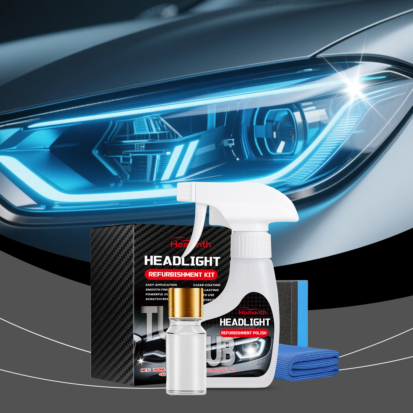 Main product image of Automotive Headlight Restoration and Protection Kit