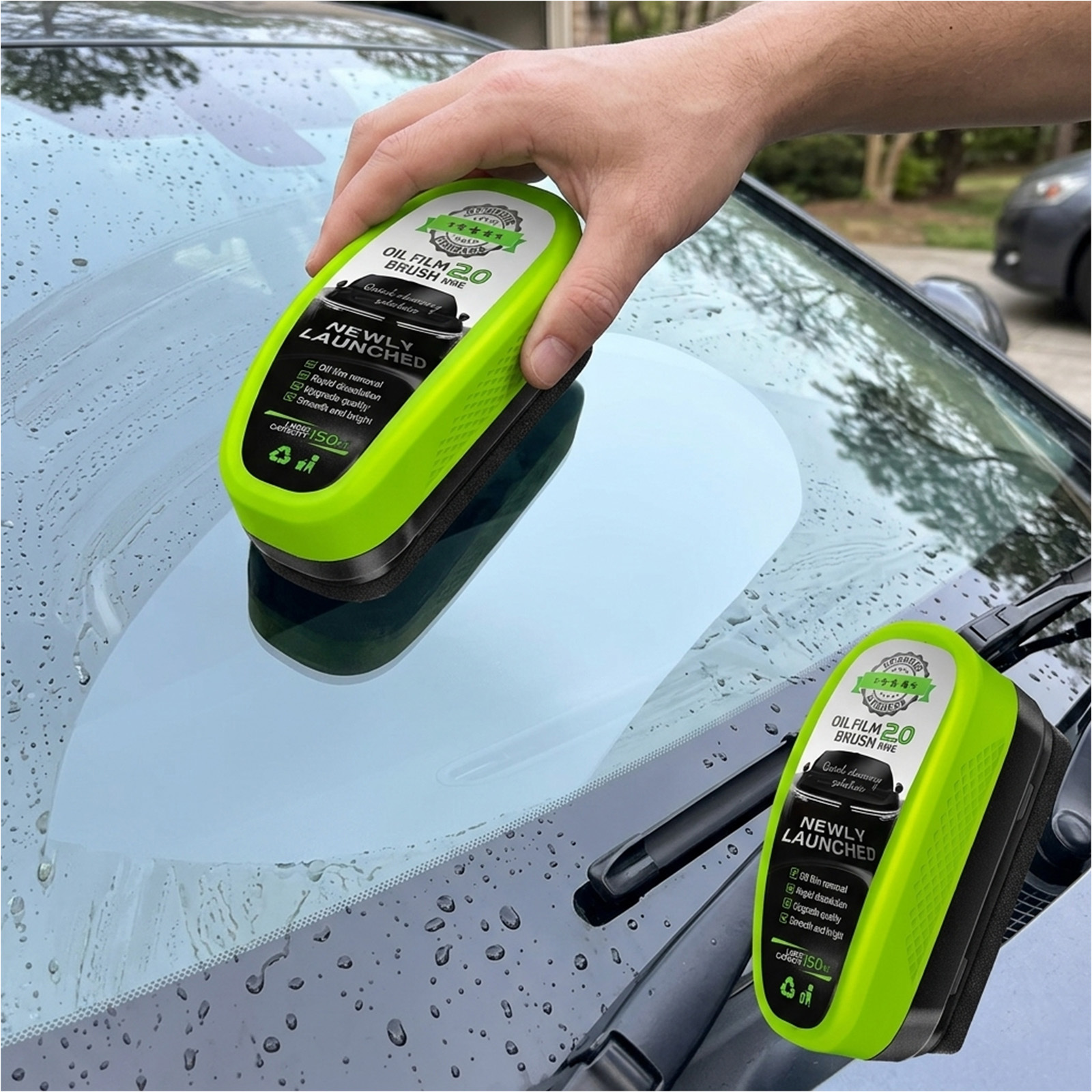 Main product image of 2-Piece Windshield Cleaner Set, Car Brush Set for Interior and Exterior