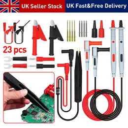 Product image of 23-Piece Multimeter Test Lead Kit, Silicone Probes, Alligator Clips