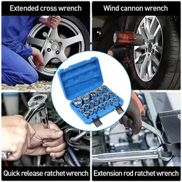 Product image of 21-Piece 12-Point Spline Socket Wrench Set, 8-36mm