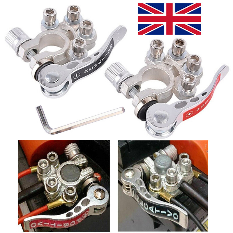 Main product image of 2-Piece Pure Copper Battery Terminal Clamp Connectors