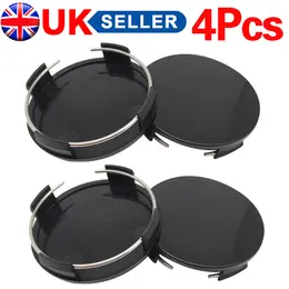 Product image of 65mm Black Automotive Wheel Center Hub Cap Set, 4-Piece