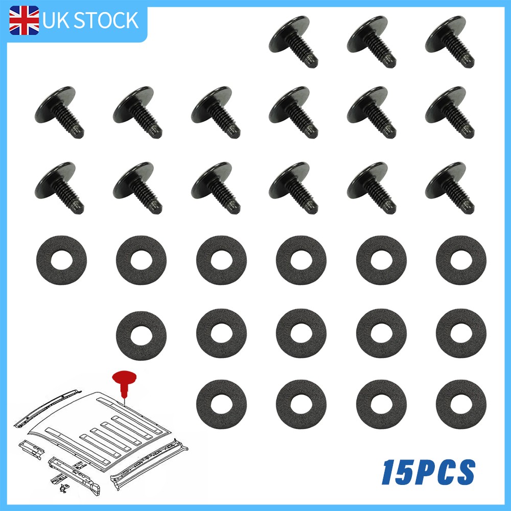 Main product image of 15x Roof Rack Hole Blanking Screws for Vauxhall Vivaro, Renault Trafic